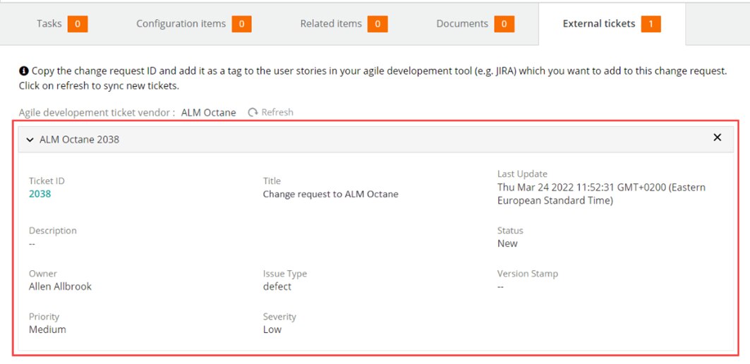  Synchronize change requests with ALM Octane entities via BMC Helix iPaaS