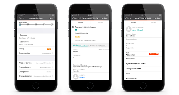 Helix Remedy Change Management Mobile